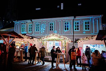 Vorweihnachtliche Stimmung mit besonderen Lichtinstallationen beim Melker Advent © Stadt Melk/Franz Gleiß Vorweihnachtliche Stimmung mit besonderen Lichtinstallationen beim Melker Advent © Stadt Melk/Franz Gleiß