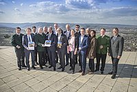 Ceremonial presentation of the Management Plan with provincial councillor Mag. Karl Wilfing and the mayors of the World Heritage municipalities at Göttweig Abbey © Daniela Matejschek 